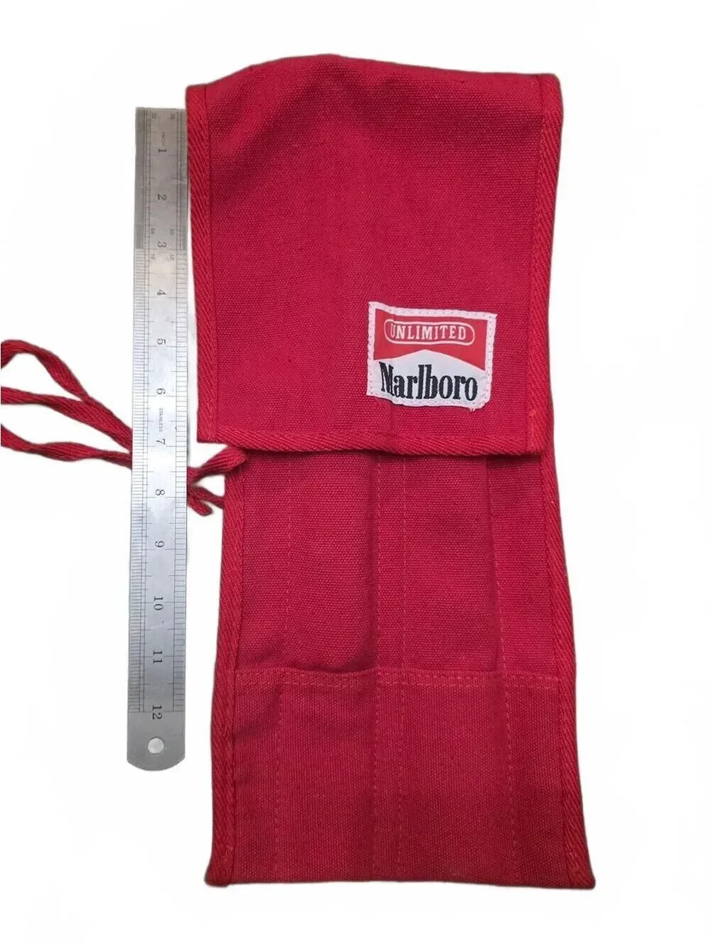 Vintage Marlboro Unlimited Grilling Set w/ Knife, Fork & Roll Pouch, 1990s Retro